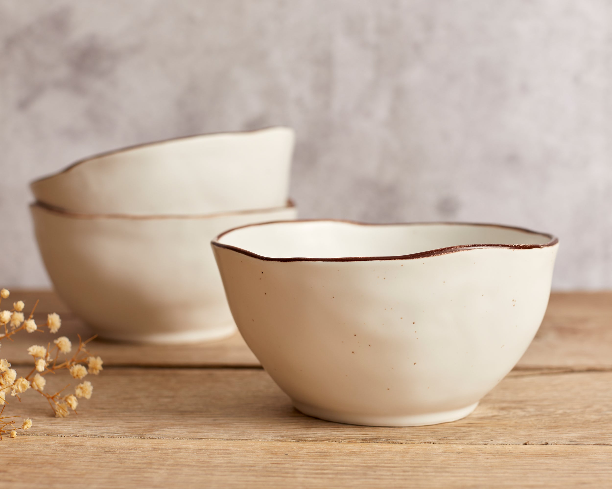 Porcelain white bowl irregular shape dishwasher and microwave safe from What a Host Home Decor